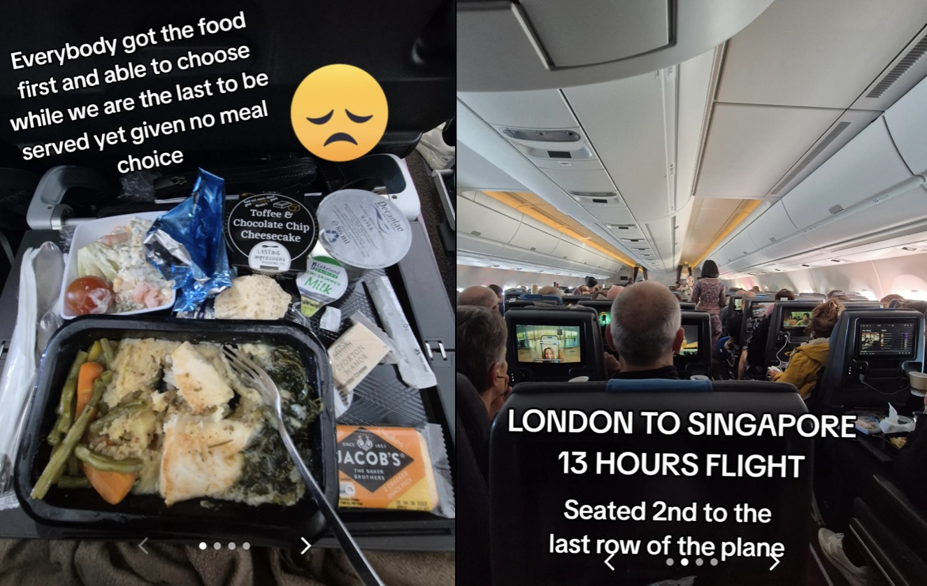 ‘It’s a plane, not a restaurant’ — TikToker unhappy that his preferred meal on SIA flight gets schooled by others